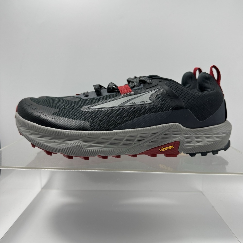 Brand New Altra Timp 5 AL0A85PE000 Black Red Trail Running Shoes Men's Size 10.5